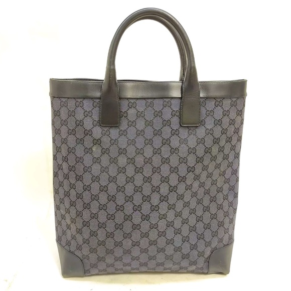 Gucci Guccisma Large Black Tote EUC - Picture 1 of 12